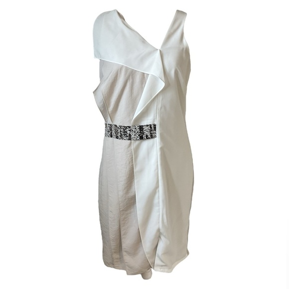 NWT Sachin + Babi Ivy Asymmetrical Neckline Sheath Dress Size 8 - Picture 1 of 12